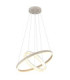 Marlenne Twin Ring Integrated Led Pendant Ceiling Light Matt Sand Colour 3000K-5