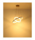 Marlenne Twin Ring Integrated Led Pendant Ceiling Light Matt Sand Colour 3000K-6