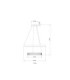 Marlenne Twin Ring Integrated Led Pendant Ceiling Light Matt Sand Colour 3000K-8