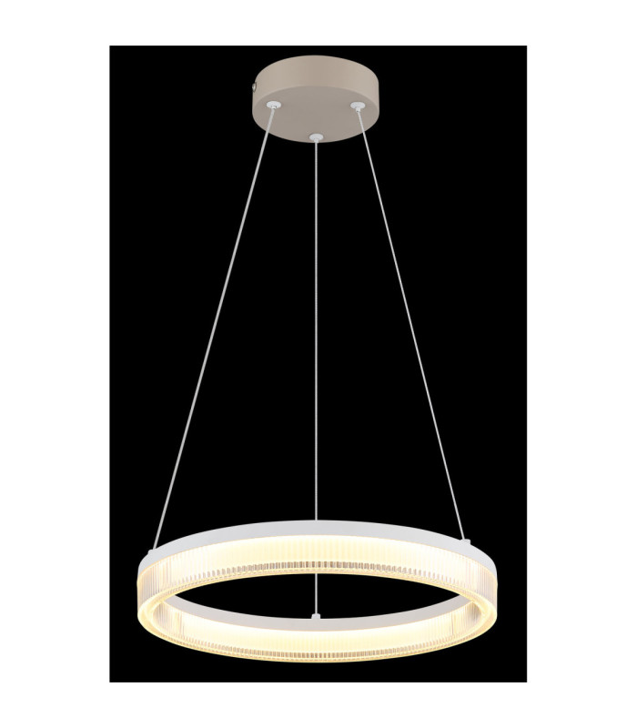 Marlenne Ring Integrated Led Pendant Ceiling Light Matt Sand Colour 3000K-4