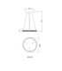Marlenne Ring Integrated Led Pendant Ceiling Light Matt Sand Colour 3000K-7