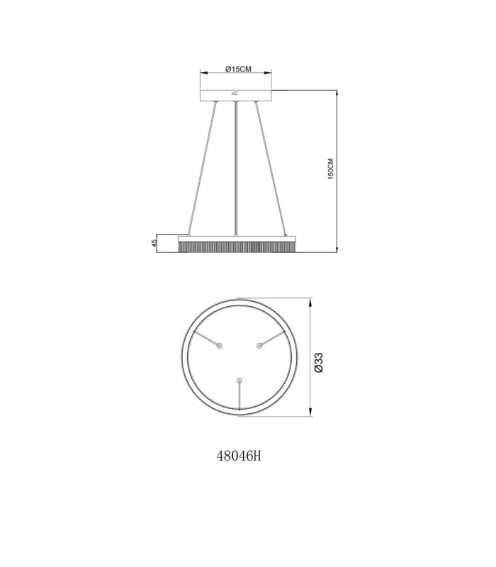 Marlenne Ring Integrated Led Pendant Ceiling Light Matt Sand Colour 3000K-7