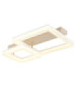Marlenne Twin Square Integrated Led Semi Flush Ceiling Light Matt Sand Colour 3000K-1