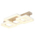 Marlenne Triple Square Integrated Led Semi Flush Ceiling Light Matt Sand Colour 3000K-1