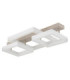 Marlenne Triple Square Integrated Led Semi Flush Ceiling Light Matt Sand Colour 3000K-2