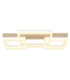 Marlenne Triple Square Integrated Led Semi Flush Ceiling Light Matt Sand Colour 3000K-3