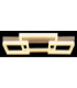 Marlenne Triple Square Integrated Led Semi Flush Ceiling Light Matt Sand Colour 3000K-6