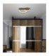 Syrakus Twin Ring Integrated Led Semi Flush Ceiling Light Matt Coffee Colour 3000K-6