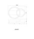 Syrakus Twin Ring Integrated Led Semi Flush Ceiling Light Matt Coffee Colour 3000K-7