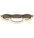 Syrakus Triple Ring Integrated Led Semi Flush Ceiling Light Matt Coffee Colour 3000K-3