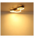 Syrakus Triple Ring Integrated Led Semi Flush Ceiling Light Matt Coffee Colour 3000K-5