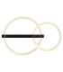 Fletcher Twin Ring Integrated Led Semi Flush Ceiling Light Matt Black 3000K-4