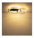 Fletcher Twin Ring Integrated Led Semi Flush Ceiling Light Matt Black 3000K-8
