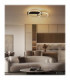 Fletcher Twin Ring Integrated Led Semi Flush Ceiling Light Matt Black 3000K-9