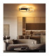 Fletcher Twin Ring Integrated Led Semi Flush Ceiling Light Matt Black 3000K-10