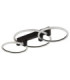 Fletcher Triple Ring Integrated Led Semi Flush Ceiling Light Matt Black 3000K-2