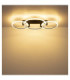 Fletcher Triple Ring Integrated Led Semi Flush Ceiling Light Matt Black 3000K-8