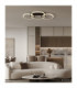 Fletcher Triple Ring Integrated Led Semi Flush Ceiling Light Matt Black 3000K-10