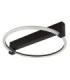 Fletcher Ring Integrated Led Semi Flush Ceiling Light Matt Black 3000K-2