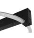 Fletcher Ring Integrated Led Semi Flush Ceiling Light Matt Black 3000K-5