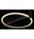 Fletcher Ring Integrated Led Semi Flush Ceiling Light Matt Black 3000K-6