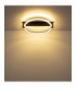 Fletcher Ring Integrated Led Semi Flush Ceiling Light Matt Black 3000K-8