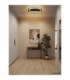 Fletcher Ring Integrated Led Semi Flush Ceiling Light Matt Black 3000K-9