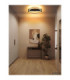 Fletcher Ring Integrated Led Semi Flush Ceiling Light Matt Black 3000K-10