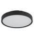 Jess Integrated LED Flush Ceiling Light, Matt Black 1800-12000K
