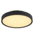 Jess Integrated LED Flush Ceiling Light, Matt Black 1800-12000K