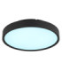 Jess Integrated LED Flush Ceiling Light, Matt Black 1800-12000K