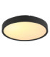 Jess Integrated LED Flush Ceiling Light, Matt Black 1800-12000K
