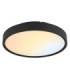Jess Integrated LED Flush Ceiling Light, Matt Black 1800-12000K