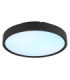 Jess Integrated LED Flush Ceiling Light, Matt Black 1800-12000K