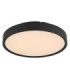 Jess Integrated LED Flush Ceiling Light, Matt Black 1800-12000K