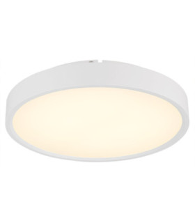 Jess Integrated LED Flush Ceiling Light, Matt White 1800-12000K