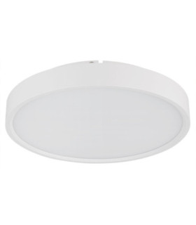 Jess Integrated LED Flush Ceiling Light, Matt White 1800-12000K