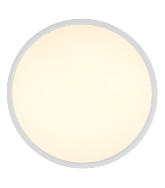 Jess Integrated LED Flush Ceiling Light, Matt White 1800-12000K