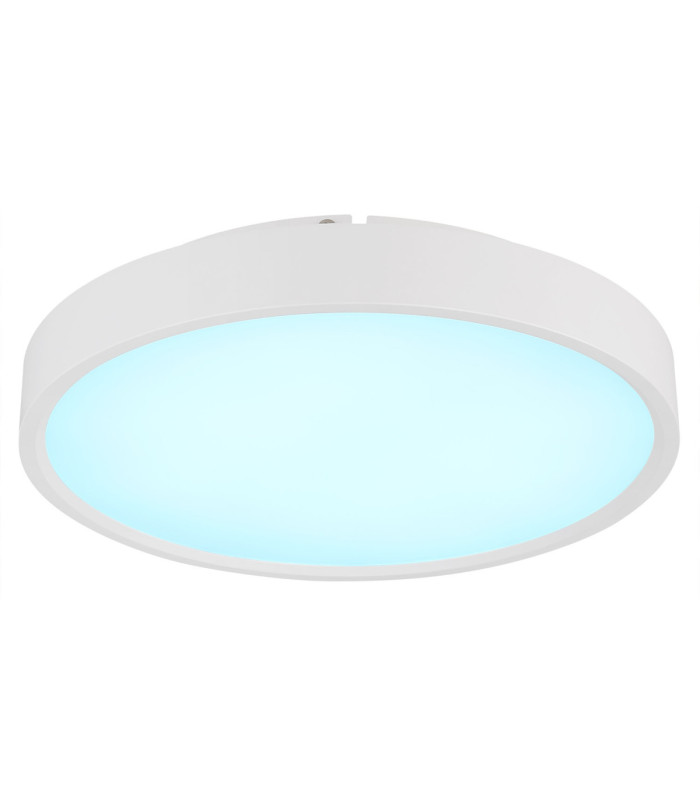 Jess Integrated LED Flush Ceiling Light, Matt White 1800-12000K