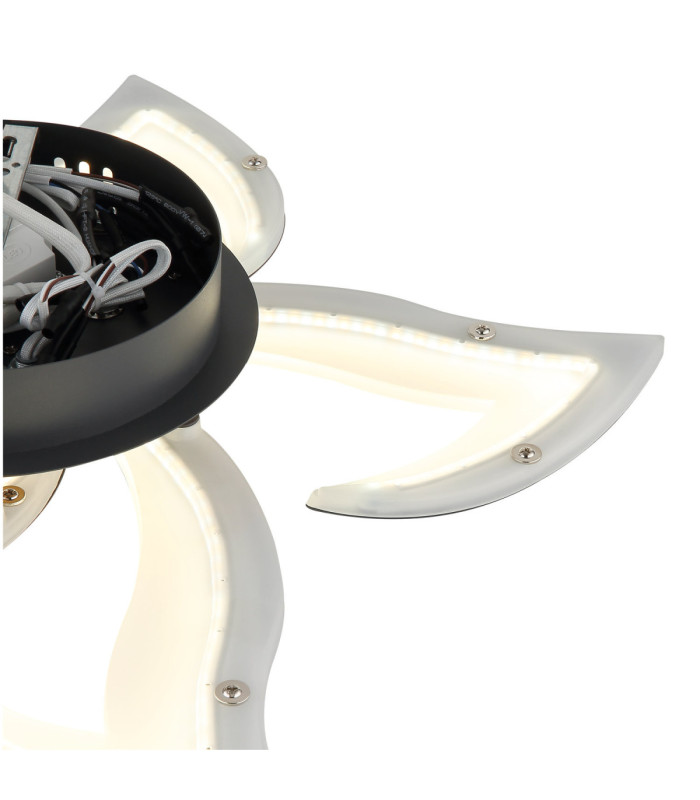 Lavonne Integrated Led Semi Flush Ceiling Light Matt Anthracite 3000-4000-6500K-5