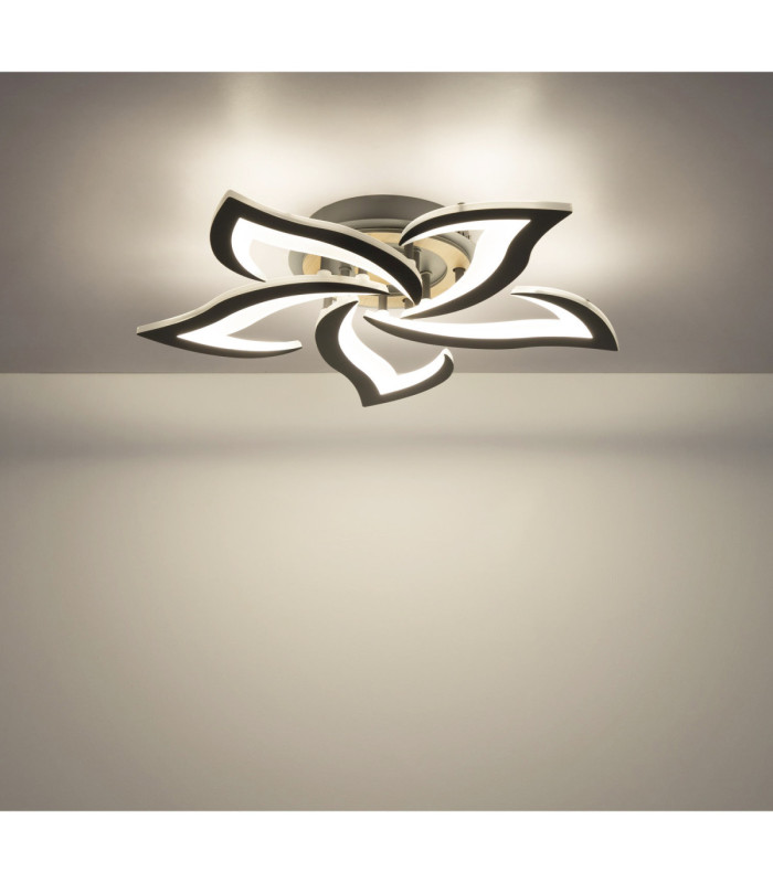 Lavonne Integrated Led Semi Flush Ceiling Light Matt Anthracite 3000-4000-6500K-8