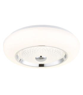 Graham 40cm Integrated LED Flush Ceiling Light Matt White 2700-4000-6000K-1