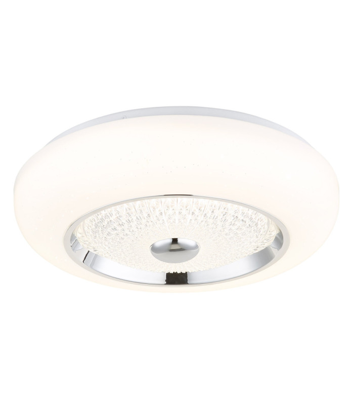 Graham 40cm Integrated LED Flush Ceiling Light Matt White 2700-4000-6000K-1