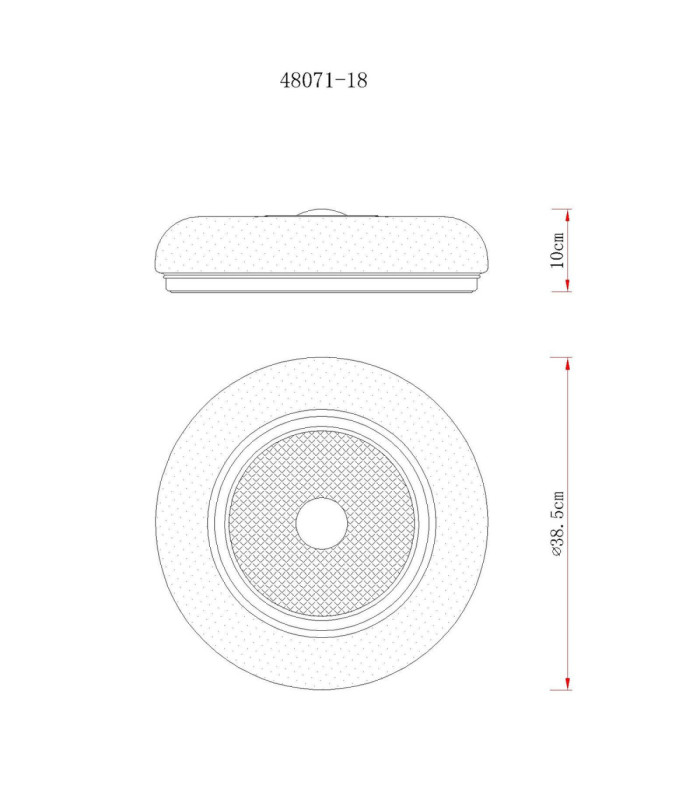 Graham 40cm Integrated LED Flush Ceiling Light Matt White 2700-4000-6000K-8