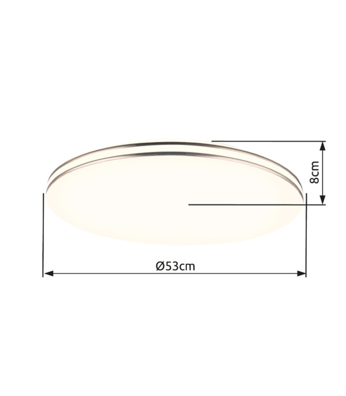 Pierre Integrated LED Flush Ceiling Light White 3000-6500K-6