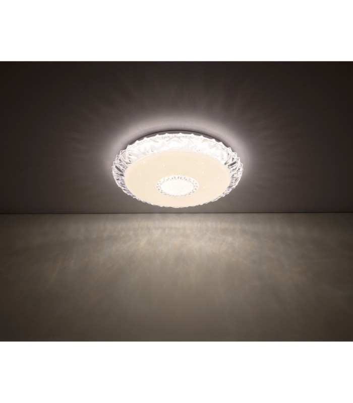 Eddie Integrated LED Decorative Flush Ceiling Light White 3000-6500K-7