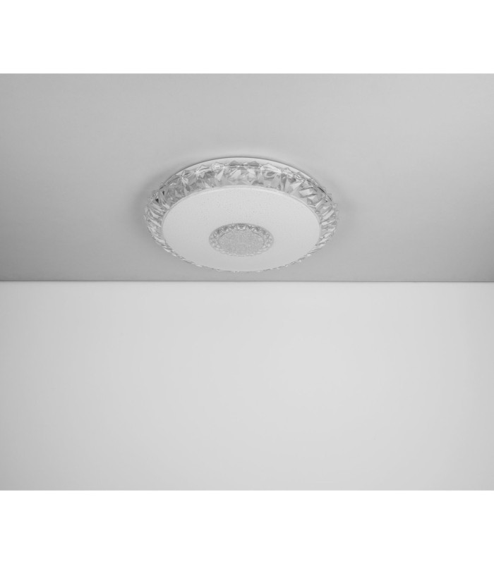 Eddie Integrated LED Decorative Flush Ceiling Light White 3000-6500K-9