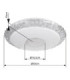 Eddie Integrated LED Decorative Flush Ceiling Light White 3000-6500K-12