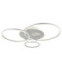 Invertina Integrated Led Semi Flush Ceiling Light Matt Silver Colour 2700-6500K-1