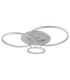 Invertina Integrated Led Semi Flush Ceiling Light Matt Silver Colour 2700-6500K-2